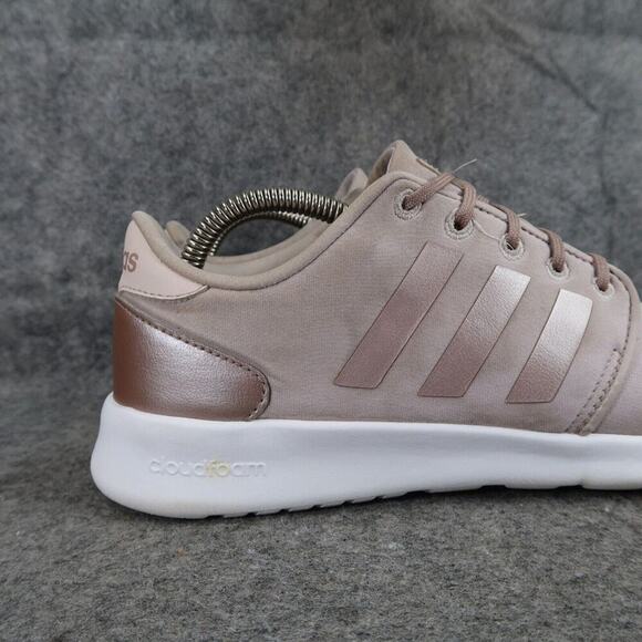 Adidas Shoes Womens 8.5 Athletic Trainers Cloudfoam Qt Racer Running Active Walk - Picture 3 of 14